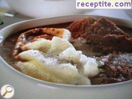 Chocolate soup with lavender Chocolate soup with lavender