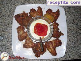 Marinated chicken wings with a crispy crust Marinated chicken wings with a crispy crust