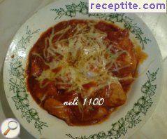 Chicken with tomato sauce and cheese