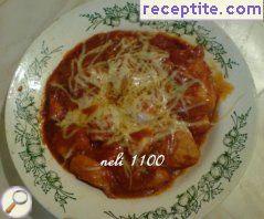 Chicken with tomato sauce and cheese Chicken with tomato sauce and cheese