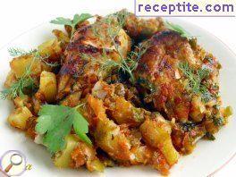 Chicken stew with zucchini Chicken stew with zucchini