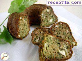 Savory cake with spinach