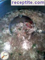 Vegetable soup with chicken and noodles Vegetable soup with chicken and noodles