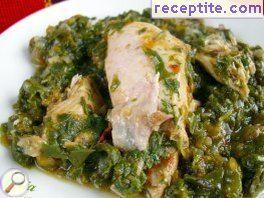 Chicken or orache spinach Chicken or orache spinach