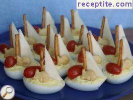 Boats of feta cheese - II type