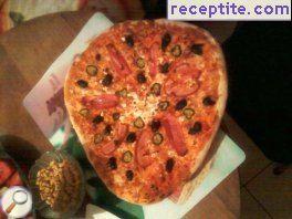 Pizza with bacon Pizza with bacon