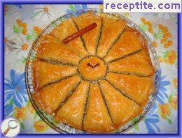 Baklava ready ordinary peel