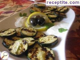 Marinated zucchini BBQ Marinated zucchini BBQ