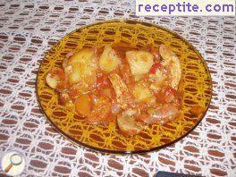 Chicken with vegetables buttercup Chicken with vegetables buttercup