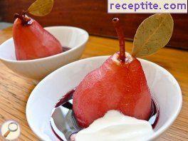 Poached pear