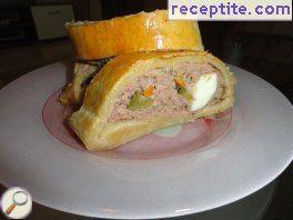 Meatloaf in puff pastry