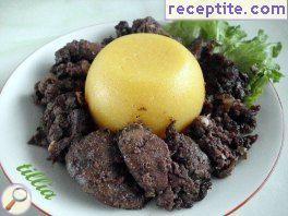 Roasted chicken liver with polenta Roasted chicken liver with polenta