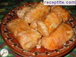 Dolmas with sauerkraut and rice