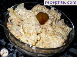 Pasta salad with mayonnaise