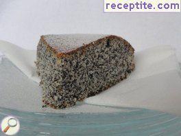 Cake with poppy seed