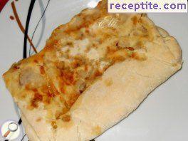 Rgaif with onion stuffing Rgaif with onion stuffing