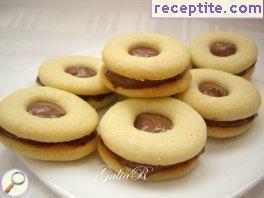 Homemade biscuits with cream Homemade biscuits with cream