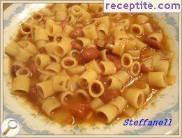 Pasta Fagioli with beans