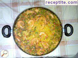 Shrimp with rice Shrimp with rice