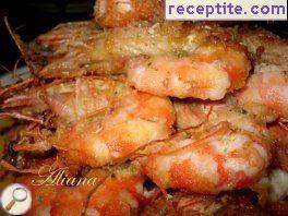 Garlic tiger prawns