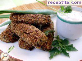 Meatballs (cutlets) potato and nettle