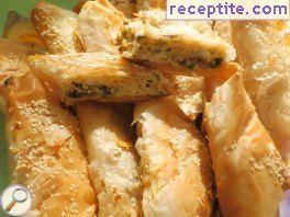 Triangular banitsi with strained yogurt Triangular banitsi with strained yogurt