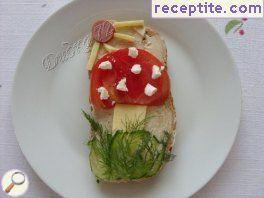 Sandwich * mushroom *