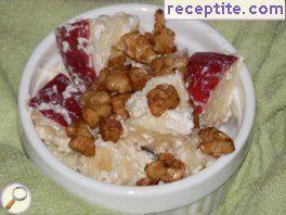 Salad of apples and feta cheese - II type Salad of apples and feta cheese - II type