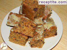 Carrot sponge cake