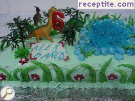 Layered cake * Dinosaurs * Layered cake * Dinosaurs *