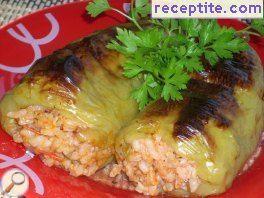 Stuffed peppers with rice