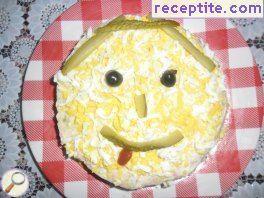 Potato layered cake * A cheerful man *