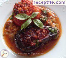 Stuffed vegetables in the oven