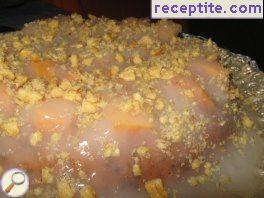 Fruit cake with cream starch Fruit cake with cream starch