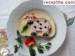 Sandwich * Cow * Sandwich * Cow *