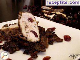 Shpikovano chicken with cranberries Shpikovano chicken with cranberries