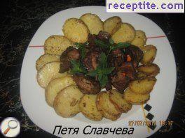 Angeshko leg with potatoes