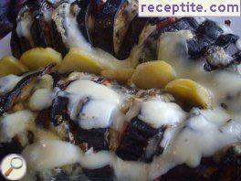 Roasted eggplant in the oven