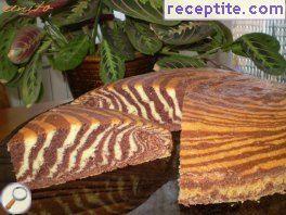 Sponge cake Zebra