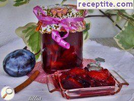 Plum jam with sweetener