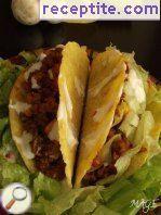 Mexican tacos with ground beef