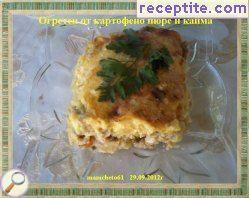 Gratin of mashed potatoes and minced meat Gratin of mashed potatoes and minced meat