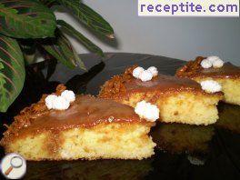Cake with candy elbows - II type Cake with candy elbows - II type