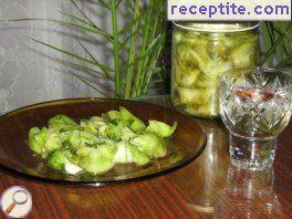 Pickled green tomatoes