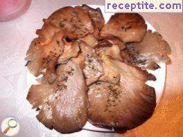 Oyster mushrooms with butter