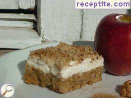 Apple pie with cream cheese