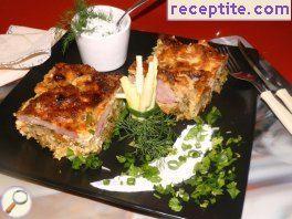 Ordinal moussaka with zucchini, leek and chicken Ordinal moussaka with zucchini, leek and chicken