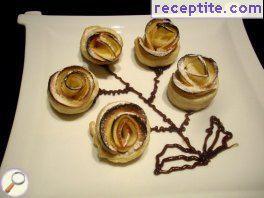 Cookies roses puff pastry