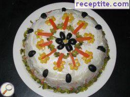 Salted layered cake * Delight * Salted layered cake * Delight *