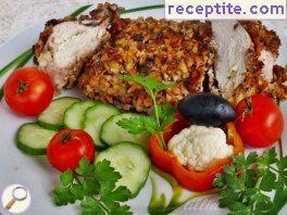 Chicken pockets in walnut crust Chicken pockets in walnut crust